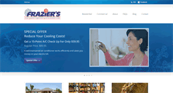 Desktop Screenshot of fraziersairconditioning.com
